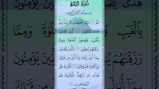 Surah Baqarah  Surah Baqarah Tilawat  shots short shorts vairalshort vairalvideo surah [upl. by Etnasa]