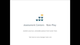 Assessment Centers  RolePlay [upl. by Namzzaj]