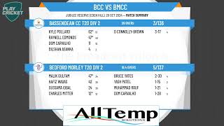 Bassendean CC T20 Div 2 v Bedford Morley T20 Division 2 [upl. by Phenice652]