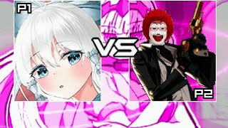 WinMUGEN CheapMatch95  HakurBell 12p VS Mc Donald ReRebirth 11p [upl. by Aydidey]