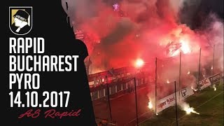 AS Rapid Bucharest pyro 14102017 [upl. by Eidderf]