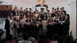 Omladinski hor iz Beograda  Slavite svi ime Gospoda svog 2001 4k remaster [upl. by Eeralav]