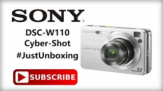 Sony Cybershot DSCW110  72 MP Digital Camera  4x Optical Zoom  Carl Zeiss Lens  JustUnboxing [upl. by Boris821]