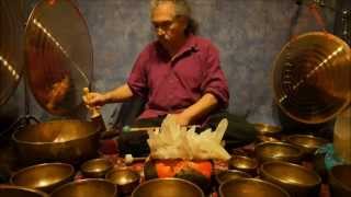 Crystal Chakra Meditation with Antique Tibetan Singing Bowls [upl. by Aerdnuahs]