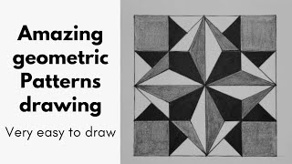 how to draw geometric patterns  geometric chart drawing  geometric drawing ideas  geometric art [upl. by Yelsgnik]