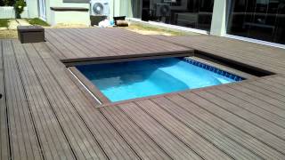 4 Everdeck® Composite Decking with Motorized Pool Sliding Cover [upl. by Nnylyma905]