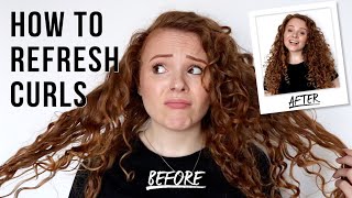 HOW TO REFRESH CURLS BETWEEN WASHES [upl. by Bertold]