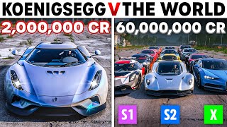 Forza Horizon 5  7 Gear Koengisegg Regera VS The World  Is The Regera Faster With More Gears [upl. by Attenrad]