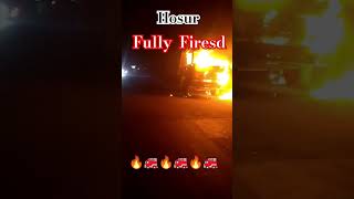 hosur attibele lory fire service damage shorts viralshort viralvideo trending reels [upl. by Irafat]