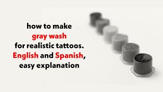 How to make gray wash for realistic tattoos [upl. by Stalk]