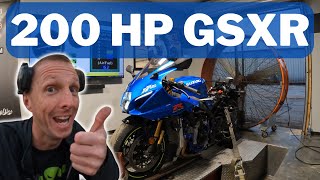 Stock Motor 2022 GSXR 1000 Hits 200HP What Mods Did It Take [upl. by Arem]