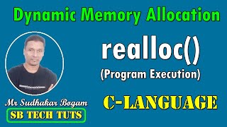 realloc function in CLanguage Practical  Dynamic Memory Allocation  realloc  C Programming [upl. by Merwyn]