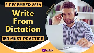 PTE Write From Dictation  DECEMBER 2024  MUST PRACTICE [upl. by Lilah369]