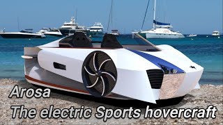 VonMerciers electric quotsports hovercraftquot promises exceptional agility [upl. by Ahsini]