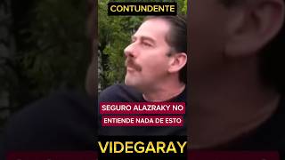 VIDEGARAY LE DA UNA ESCUELITA A ALAZRAKI PERO AL CABEZA DE TEFLON NO SE LE PEGA NADA [upl. by Eniarol]