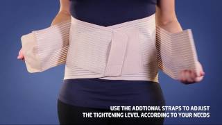 Thuasne  Dynacross Activity Lumbar belt  Fitting Video [upl. by Lloyd681]