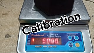 How To Calibration Goldtech Weighing Scale GTET Model [upl. by Jeavons]