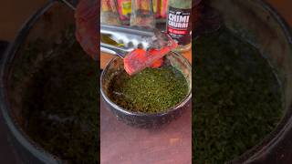 How to do Smoked Chimichurri  Al Frugoni  Open Firem Cooking [upl. by Eenaj]