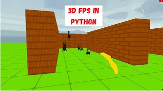 A 3D FPS FirstPerson Shooter Game in Python with Ursina Engine [upl. by Meekyh]