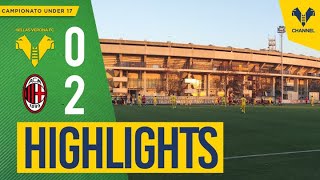 Highlights Under 17  Hellas VeronaMilan 02 [upl. by Idna]