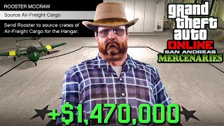 Max Profits with Hangar Cargo from Rooster  NEW Passive Money Solo Guide GTA 5 Online [upl. by Lipps]