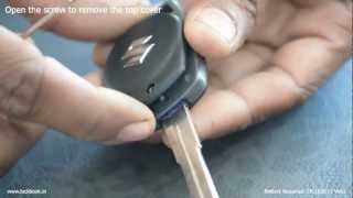 Replace Suzuki Key Battery [upl. by Fernando]