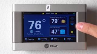 Trane XL 824850 Thermostat Tutorial [upl. by Pollyanna]