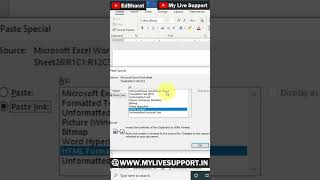 🔥Link Excel Data with MS Word ¦ Auto Update ¦ Shorts Excel [upl. by Aekerly237]