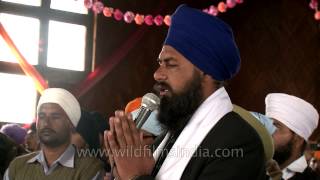 Sikh Devotees reciting Ardas at Hemkund Sahib Gurudwara [upl. by Hintze]