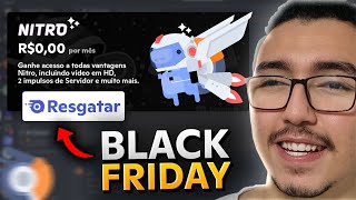 DISCORD dando 1 MÃŠS de NITRO GRÃTIS na BLACK FRIDAY SÃ“ RESGATAR [upl. by Llennoj]