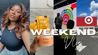 RESTFUL WEEKEND VLOG  New Hair  Clean With Me  Finding Faith Community amp More [upl. by Harac]