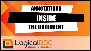 How to annotate documents with LogicalDOC Document Management [upl. by Azral]