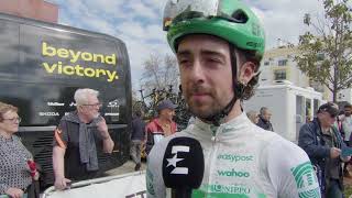 Ben Healy  Interview at the start  Stage 2  Volta ao Algarve em Bicicleta 2024 [upl. by Dnomayd]