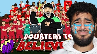 🎶KLOPP FAREWELL SONG🎶 Doubters to Believers  442oons Reaction [upl. by Roarke]