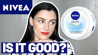 SPECIALIST testing NIVEA SOFT MOISTURIZING CREAM review ingredients is it good [upl. by Aerbas]