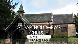 ST Bartholomews Church and Mill Pond in Blurton Stoke on Trent  Staffordshire [upl. by Arlon113]