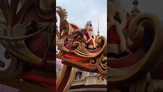 Disneyland Paris Santa and Tinkerbell Mickey’s Dazzling Christmas Parade [upl. by Nytsyrk]