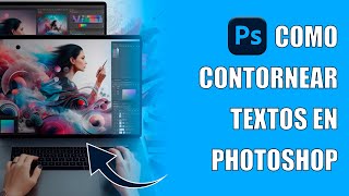 Como Contornear Texto En Photoshop [upl. by Kinimod]