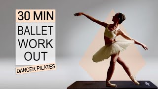 30 Min Ballet Body Workout For Total Body Toning  Full Body Sculpt Pilates Workout [upl. by Kantor]