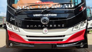 Bharatbenz Non AC 1014 Chassis Bus PBC Nagaon BuildWalkaround ViewPrasanta Travels [upl. by Soilisav]