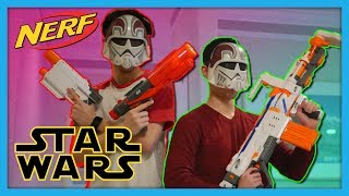 Epic Nerf STAR WARS Gun Fight  Nerf War [upl. by Neih]