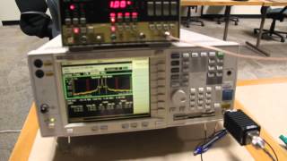 Spectral purity of a Wouxon handheld on an HP E4406A Vector Signal Analyzer [upl. by Callean]