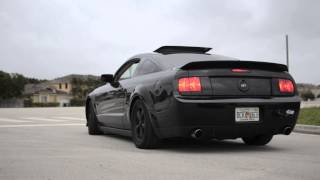 2005 Ford Mustang GT  Flowmaster American Thunder Axle Back [upl. by Neelyad]