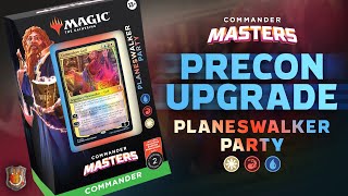 “Planeswalker Party” Commander Masters Precon Upgrade Guide  The Command Zone 548  MTG EDH Magic [upl. by Howenstein47]