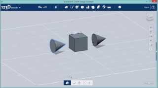 123D Design Tutorial quotCombinequot  Join subtract intersect [upl. by Tergram]