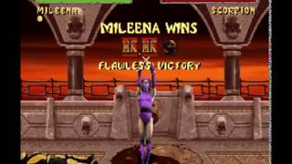 TAS Mortal Kombat 2 SNES Mileena in 1149 By Shaun Moore [upl. by Haidabez]