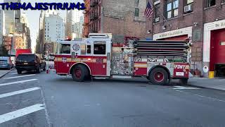 FDNY RESPONDING COMPILATION 103 FULL OF BLAZING SIRENS amp LOUD AIR HORNS THROUGHOUT NEW YORK CITY [upl. by Suirauqed]