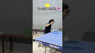 Social Media vs Real Life Table Tennis 🏓 tabletennis funny [upl. by Ram]