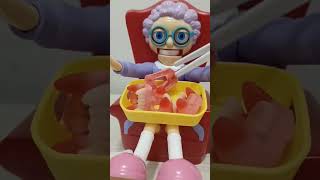 🏄Refilling gummy denture in grannys plateasmr satisfying shortvideo gummycandy [upl. by Peugia]