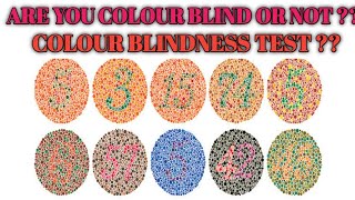 Colour blind TestIshihara test  Colour blindness  Colour blind Test book  Are you colour blind [upl. by Phionna]